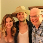 Native Run's Rachel Beauregard and Bryan Dawley with NASH FM 94.7's Jesse Addy at our house party.