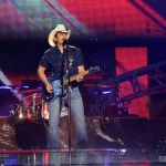 Brad Paisley at FarmBorough Festival in New York City on June 27, 2015.
