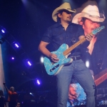 Brad Paisley at FarmBorough Festival in New York City on June 27, 2015. Brad Paisley at FarmBorough Festival in New York City on June 27, 2015.