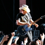 Brad Paisley at the Xfinity Theatre in Hartford CT on July 25, 2015.
