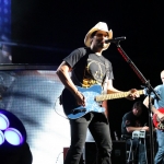 Brad Paisley at the Xfinity Theatre in Hartford CT on July 25, 2015.