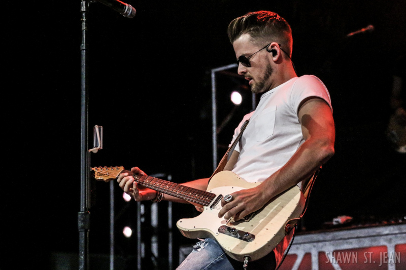 Chase Bryant opening for Brad Paisley in Hartford on August 6, 2017 / Photo by Shawn St. Jean