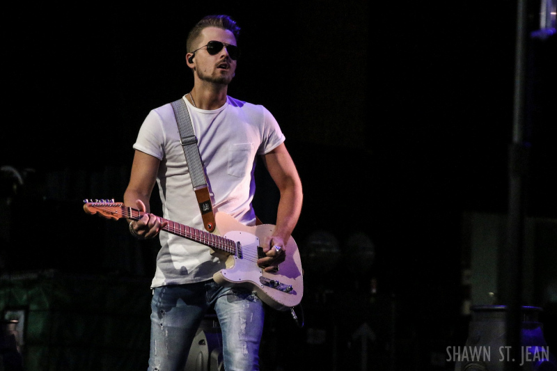 Chase Bryant opening for Brad Paisley in Hartford on August 6, 2017 / Photo by Shawn St. Jean