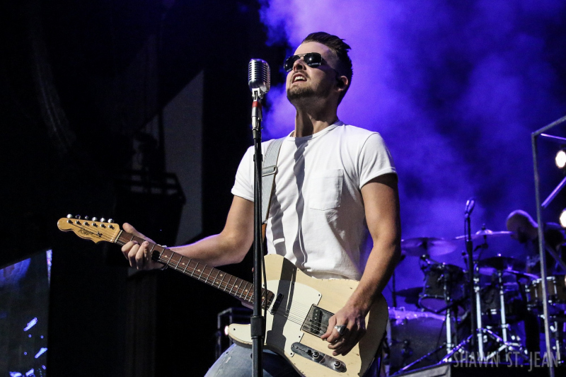 Chase Bryant opening for Brad Paisley in Hartford on August 6, 2017 / Photo by Shawn St. Jean