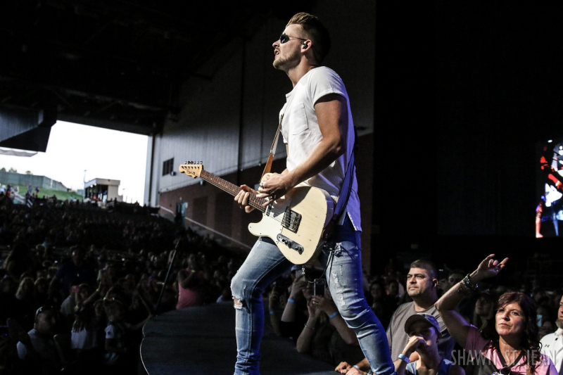 Chase Bryant opening for Brad Paisley in Hartford on August 6, 2017 / Photo by Shawn St. Jean