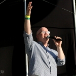 NASH FM 94.7's Jesse Addy introducing Chris Stapleton at Forest Hills Stadium on July 23, 2016
