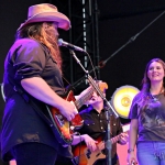 Chris and Morgane Stapleton at Forest Hills Stadium on July 23, 2016