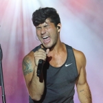 Dan + Shay at the Dutchess County Fair in Rhinebeck NY on August 25, 2015.