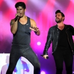 Dan + Shay at the Dutchess County Fair in Rhinebeck NY on August 25, 2015.
