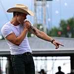 Dustin Lynch at FarmBorough Festival in New York City on June 28, 2015. Dustin Lynch at FarmBorough Festival in New York City on June 28, 2015.