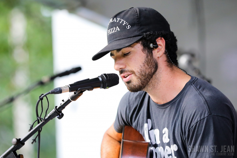 Dylan Hartigan opening for Maggie Rose in New Haven CT on July 22, 2021 at CT Folk's 'Folk at the Edge' concert series. Photo by Shawn St. Jean