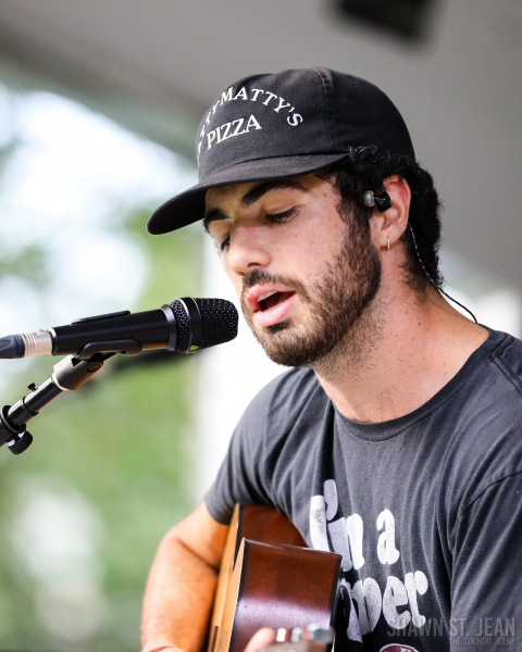 Dylan Hartigan opening for Maggie Rose in New Haven CT on July 22, 2021 at CT Folk's 'Folk at the Edge' concert series. Photo by Shawn St. Jean