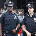 NYC's finest at FarmBorough Festival in New York City on June 27, 2015.