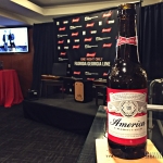 Hanging out with Budweiser before the show, waiting on The Cadillac Three for a private acoustic set at Madison Square Garden, August 25, 2016