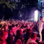 Jake Owen in NYC's Madison Square Park on August 3, 2016 for the release of American Love.