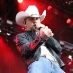 Justin Moore at FarmBorough Festival in New York City on June 27, 2015. Justin Moore at FarmBorough Festival in New York City on June 27, 2015.