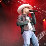 Justin Moore at FarmBorough Festival in New York City on June 27, 2015. Justin Moore at FarmBorough Festival in New York City on June 27, 2015.