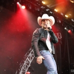 Justin Moore at FarmBorough Festival in New York City on June 27, 2015. Justin Moore at FarmBorough Festival in New York City on June 27, 2015.