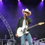 Justin Moore at FarmBorough Festival in New York City on June 27, 2015. Justin Moore at FarmBorough Festival in New York City on June 27, 2015.