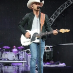 Justin Moore at FarmBorough Festival in New York City on June 27, 2015. Justin Moore at FarmBorough Festival in New York City on June 27, 2015.