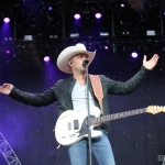 Justin Moore at FarmBorough Festival in New York City on June 27, 2015. Justin Moore at FarmBorough Festival in New York City on June 27, 2015.