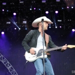Justin Moore at FarmBorough Festival in New York City on June 27, 2015. Justin Moore at FarmBorough Festival in New York City on June 27, 2015.