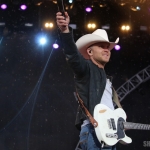 Justin Moore at FarmBorough Festival in New York City on June 27, 2015. Justin Moore at FarmBorough Festival in New York City on June 27, 2015.
