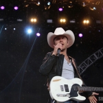 Justin Moore at FarmBorough Festival in New York City on June 27, 2015. Justin Moore at FarmBorough Festival in New York City on June 27, 2015.