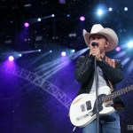 Justin Moore at FarmBorough Festival in New York City on June 27, 2015. Justin Moore at FarmBorough Festival in New York City on June 27, 2015.