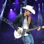 Justin Moore at FarmBorough Festival in New York City on June 27, 2015. Justin Moore at FarmBorough Festival in New York City on June 27, 2015.