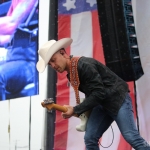 Justin Moore at FarmBorough Festival in New York City on June 27, 2015. Justin Moore at FarmBorough Festival in New York City on June 27, 2015.