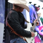 Justin Moore at FarmBorough Festival in New York City on June 27, 2015. Justin Moore at FarmBorough Festival in New York City on June 27, 2015.