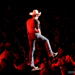 Justin Moore opening for Miranda Lambert at Madison Square Garden in NYC on March 28, 2015.