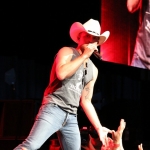 Justin Moore opening for Brad Paisley at the Xfinity Theatre in Hartford CT on July 25, 2015.