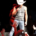 Justin Moore opening for Brad Paisley at the Xfinity Theatre in Hartford CT on July 25, 2015.