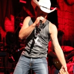 Justin Moore opening for Brad Paisley at the Xfinity Theatre in Hartford CT on July 25, 2015.