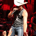 Justin Moore opening for Brad Paisley at the Xfinity Theatre in Hartford CT on July 25, 2015.