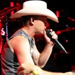 Justin Moore opening for Brad Paisley at the Xfinity Theatre in Hartford CT on July 25, 2015.