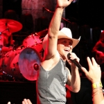 Justin Moore opening for Brad Paisley at the Xfinity Theatre in Hartford CT on July 25, 2015.