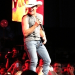 Justin Moore opening for Brad Paisley at the Xfinity Theatre in Hartford CT on July 25, 2015.