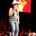 Justin Moore opening for Brad Paisley at the Xfinity Theatre in Hartford CT on July 25, 2015.