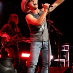 Justin Moore opening for Brad Paisley at the Xfinity Theatre in Hartford CT on July 25, 2015.