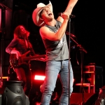 Justin Moore opening for Brad Paisley at the Xfinity Theatre in Hartford CT on July 25, 2015.