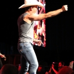 Justin Moore opening for Brad Paisley at the Xfinity Theatre in Hartford CT on July 25, 2015.
