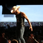 Justin Moore opening for Brad Paisley at the Xfinity Theatre in Hartford CT on July 25, 2015.