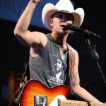 Justin Moore opening for Brad Paisley at the Xfinity Theatre in Hartford CT on July 25, 2015.