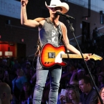 Justin Moore opening for Brad Paisley at the Xfinity Theatre in Hartford CT on July 25, 2015.