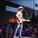 Justin Moore opening for Brad Paisley at the Xfinity Theatre in Hartford CT on July 25, 2015.