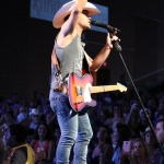 Justin Moore opening for Brad Paisley at the Xfinity Theatre in Hartford CT on July 25, 2015.