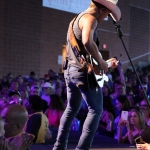 Justin Moore opening for Brad Paisley at the Xfinity Theatre in Hartford CT on July 25, 2015.